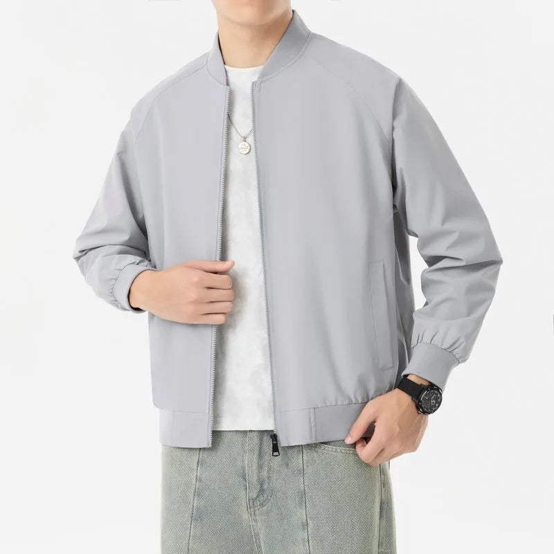 Men's Long-sleeved Jacket, Tooling Casual Sports Baseball Jersey, Thickened Jacket Men's