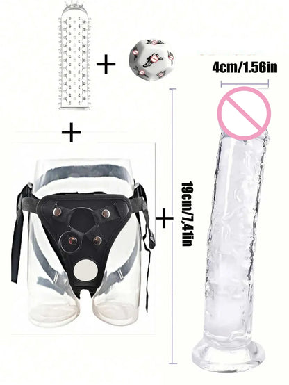 Wearable Strapon Penis for Women Black Dildo Pants Lesbian G Spot Stimulator Adult Standard Size Women Strap Sex Toys for Women
