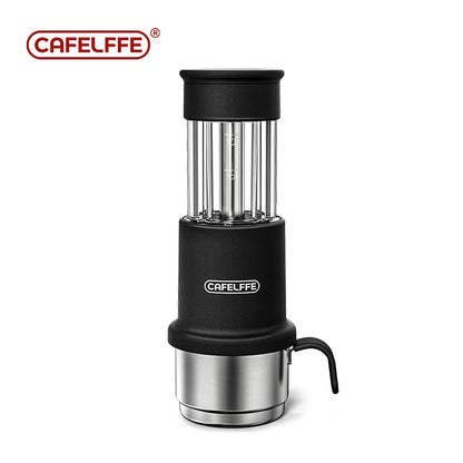 Cafelffe Manual Espresso Coffee Machine Hot/Cold Portable coffee Maker For NS Capsules & Ground Hand Press,hiking Camping Gift