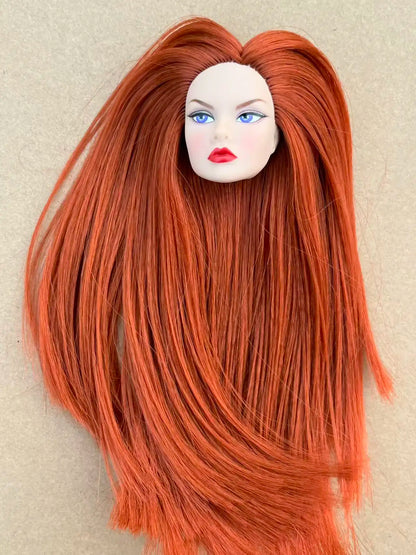 Poppy Good Makeup Head With Beige Yoga Slim Doll Body 1/6 Doll Figures Collective Toys Colorful Hair Doll Heads
