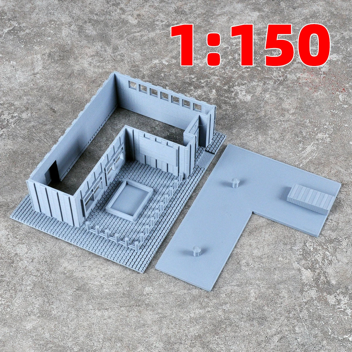 Assembly Architectural Miniature Bungalow Garage Villa Office Building Railway Railroad Diorama Scale Model Kit 1/64/72/87/150ho