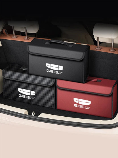 For GEELY coolray Starray emgrand emgrand tugella Car Trunk Storage Box Organizer Foldable Stowing Tidying Bag Car Accessories
