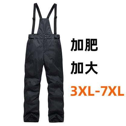 2026 Fashion Men Down Cotton Ski Pants Outdoor Waterproof Warm And Thick Cycling Winter Snow Resistant Pant