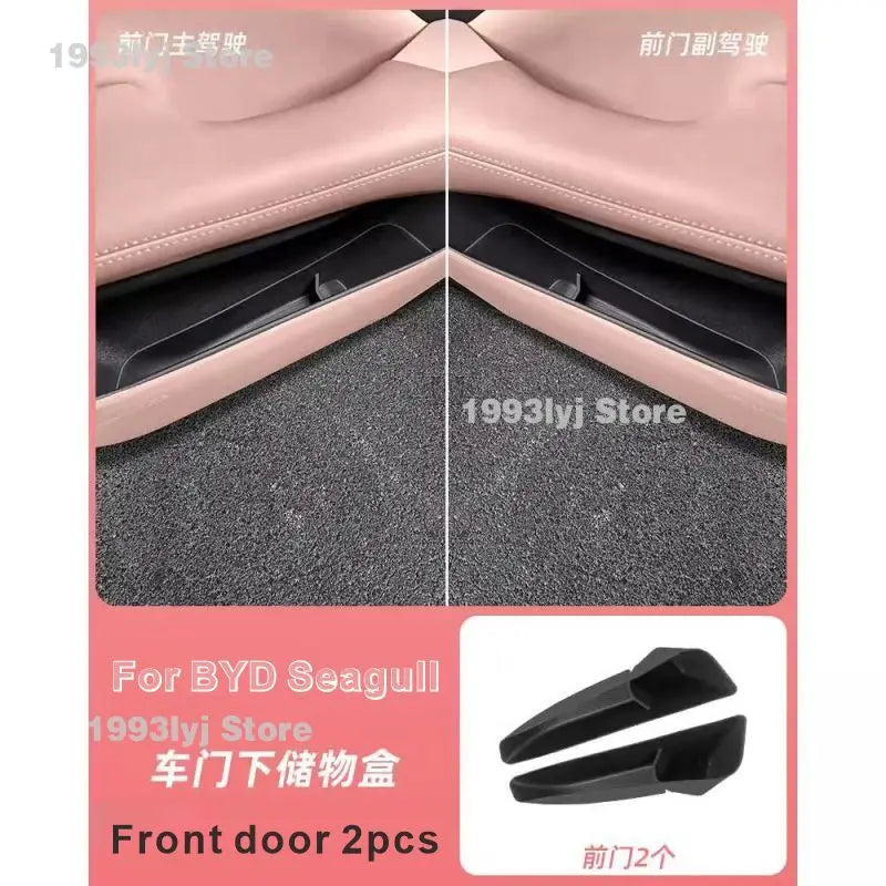 For BYD Seagull Car Door Storage Slots pad,Upgraded Accessories Interior Modification Dust-proof pad