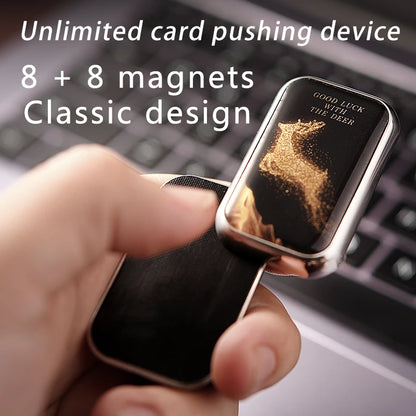 Dragon Pattern Infinite-Position Stress-Relieving Mechanical Card-Pushing EDC Metal Fidget Spinner Fingertip Toy Stress-Relievin