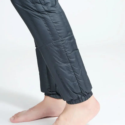 Men's down Pants Duck down Thermal Inner  Winter Cold Resistance Thick Long Trousers Business Gentleman Style Long Pants