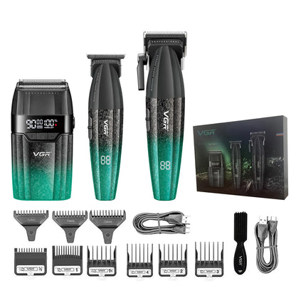 VGR Hair Clipper Professional 9000RPM Hair Cutting Machine Face Shaver Reciprocating Beard Trimmer Hair Trimmer for Men V-640 S3