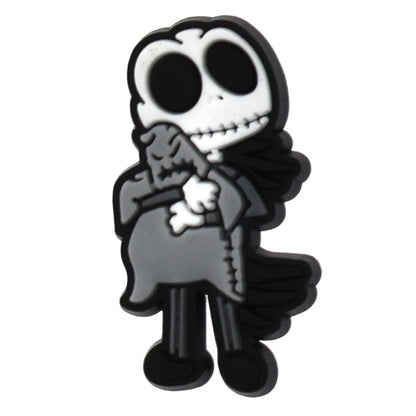 1-100pcs Halloween Ghost Mom PVC Shoes Charm Alligator Charm Accessories Fit Bracelet Wristband Kids Girl Boys love party gifts