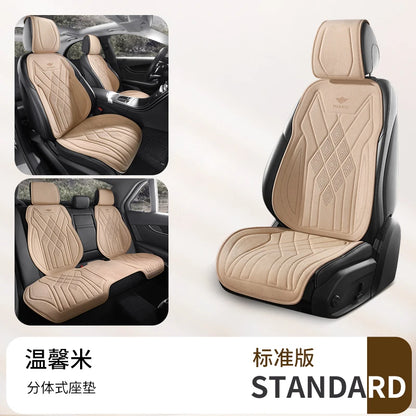 Perforated Suede Seat Cover Universal Four Seasons Cars Seats Covers Breathable Seat Non-slip Luxury Car Rams Latex Seat Cover