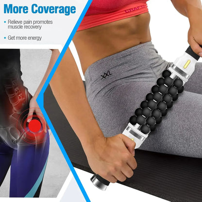 Electric Roller Impact Massager Portable Muscle Relaxation Rolling Ball Device For Athletes To Relieve And Recover Muscles