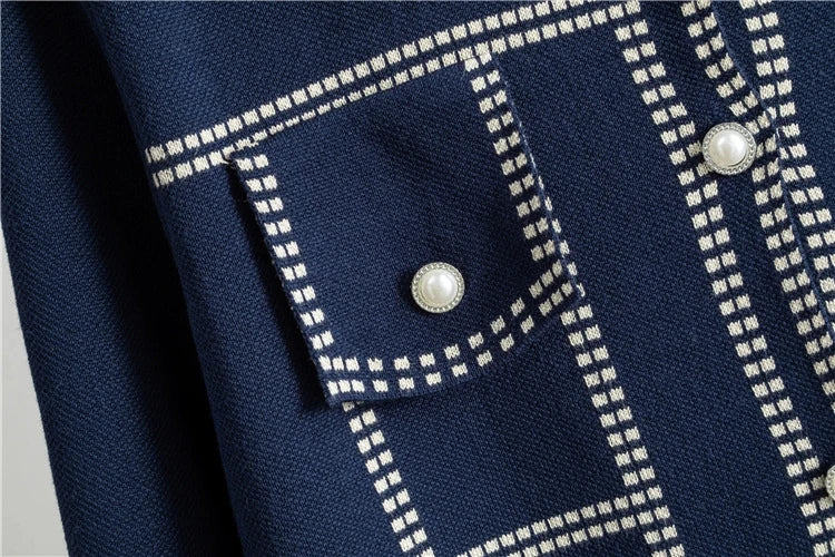 Loose Long Sleeve Collared Sweater And Pants Set Women's Casual Style Fashion 2025 Autumn Season Single Button Opening Cardigan