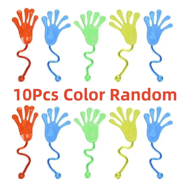 1-30pcs Mini Fun Sticky Hands Sensory Toys for Kids Birthday Party Favors Classroom Prizes Kids Prank  Novelty Gift Party