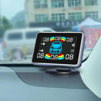 8 Parking Sensor Parktronic Car Automobile Reversing Backup Radar Electronics Rear Auto Detector Backing Assistance Kit Buzzer
