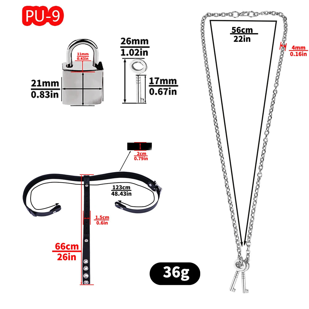 FRKO PU Leather Chastity Belt For Metal Penis Lock Cage Auxiliary Harness Belt Underwear Chastity Accessories BDSM Men Sex Toys
