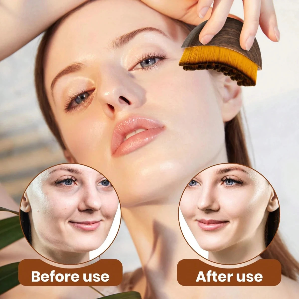 Lymphatic Contour Face Brush,Chin &Jawline Sculpting,Drainage Massager for Face,Ergonomically Designed to Fit The Skin Precisely