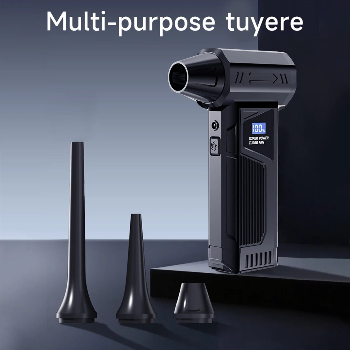 【2026 New】Brushless Wireless Jet Fan Turbo Air Blower For Car Cleaning With LED Light Digital Display Portable Outdoor BBQ Use