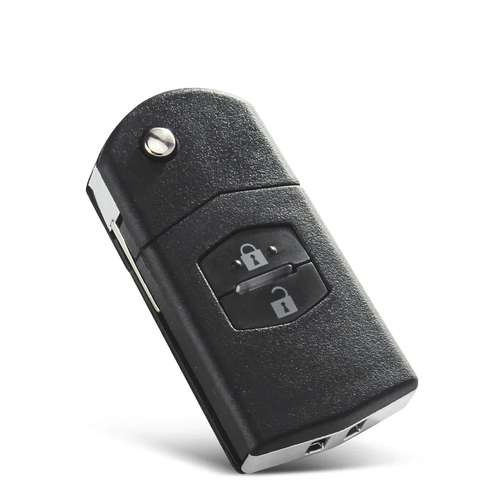 KEYYOU Flip Folding Remote Key Car Starter 2/3 Buttons 433MHz 4D63 Chip For Mazda 2 / 3 / 5 / 6 / MX5 / CX7 SKE126-01