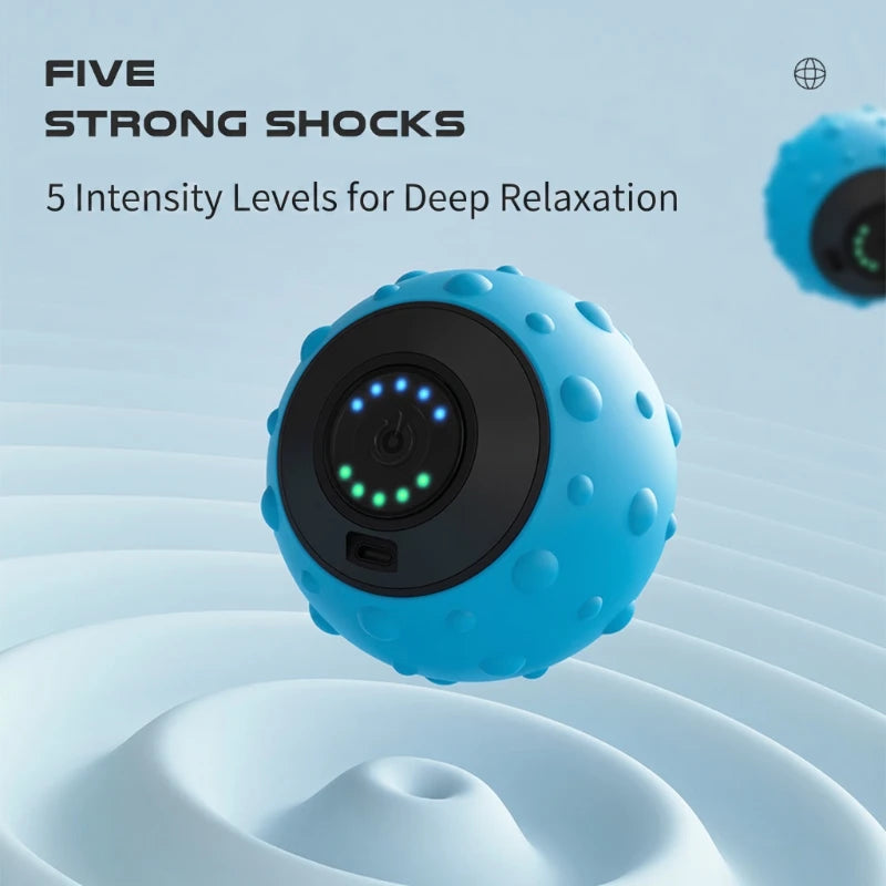Multi-function Electric Vibrating Massage Ball 5 Speed Deep Tissue Massager for Myofascial Release Sport Vibrating Massage Ball