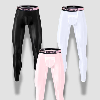 Men's Panties Men Quickly Do Gifts for Men Fashion Tight Ice Silk Sports Fitness Pants Long Leggings Man Underwear Hot Plus Size