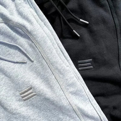 2025 New Men's Cotton Sweatpants Embroidered Three Bars Casual Style Long Pants Fashionable Sporty Trousers for Teens