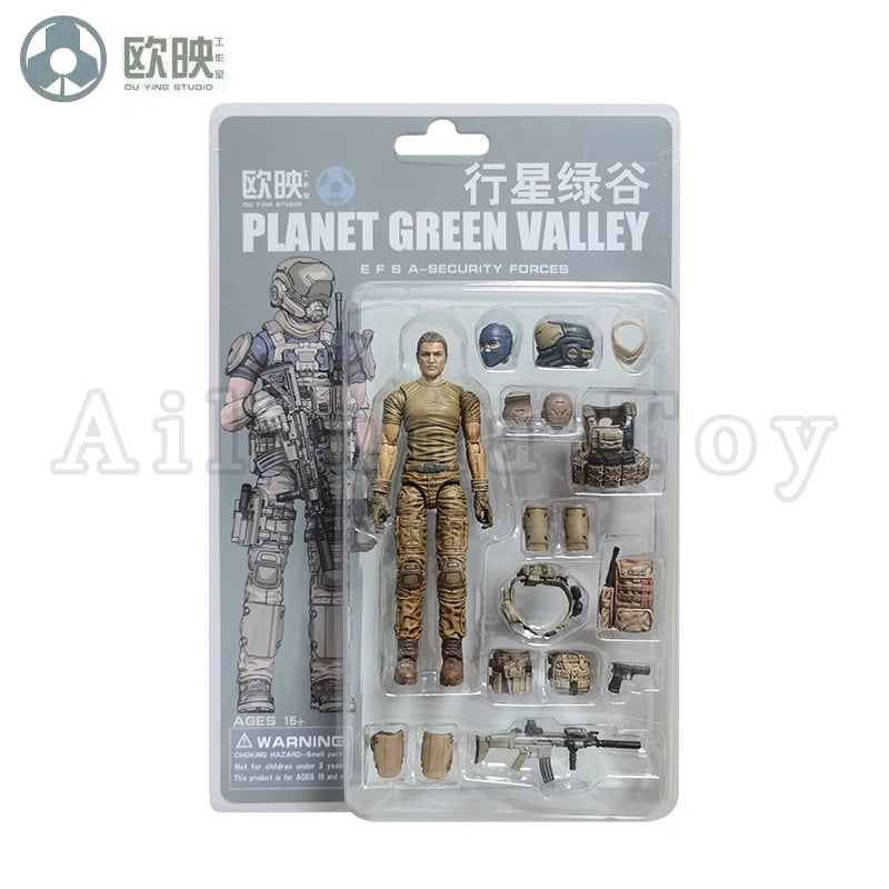 Ou Ying Studio 1/18 Planet Green Valley PGV 3.75inch Action Figure Girls War EFSA Female Figures Anime Model