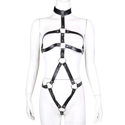 Female BDSM Body Restraint Sex Toy Kits Women Handcuff Harness Adult Couple Fetish Toys SM Slave Bondage Set Vagina Stimulator