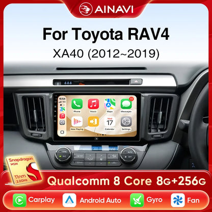 Ainavi Car Radio For Toyota RAV4 2013 2014 2015 2016 2017 2018 2019 XA40 RHD Android 13 Auto Wireless Carplay Car Multimedia DIN