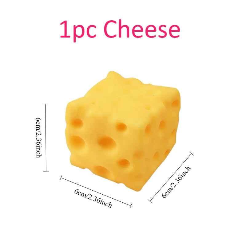 .Giant Cube Cheese Squeeze Toy Simulation Extra Large Size Cheese Fidget Toy Slow Rebound Shapeable Venting Ball for Adult Gifts