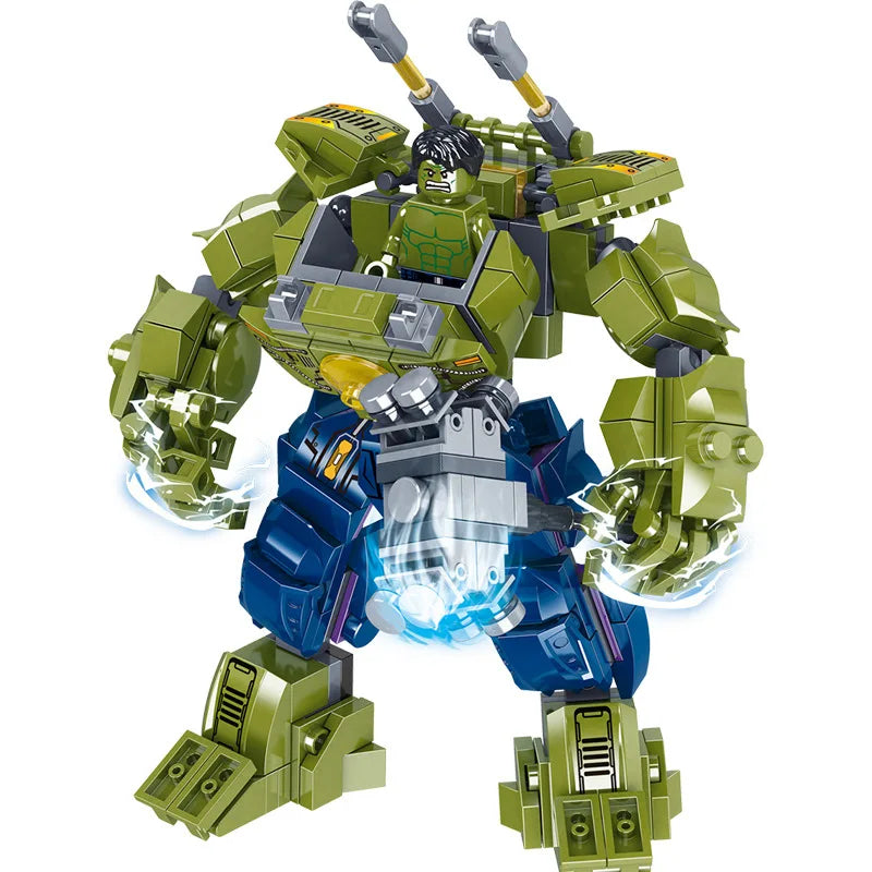 Lewan 2077 Steel Mech American Team Killer Assembled Building Blocks Boy Toy Gift Compatible with Lego