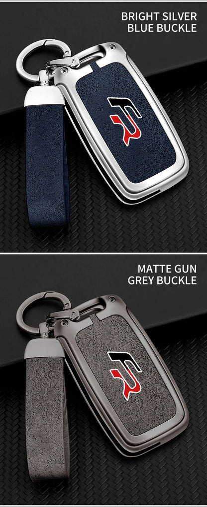 Suitable for Seat Ateca Leon FR 2 Ibiza zinc alloy car key cover high-end genuine leather car key case buckle auto accessories