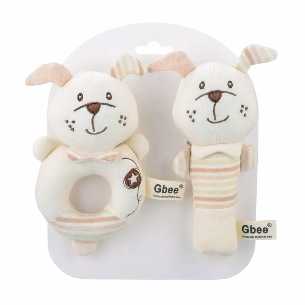 Creative Cartoon Animals Baby Hand Shaker Soft Child Educational Handbells Newborn Comfort Toy Baby Comfort Toys Infant Rattle