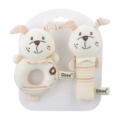 Creative Cartoon Animals Baby Hand Shaker Soft Child Educational Handbells Newborn Comfort Toy Baby Comfort Toys Infant Rattle