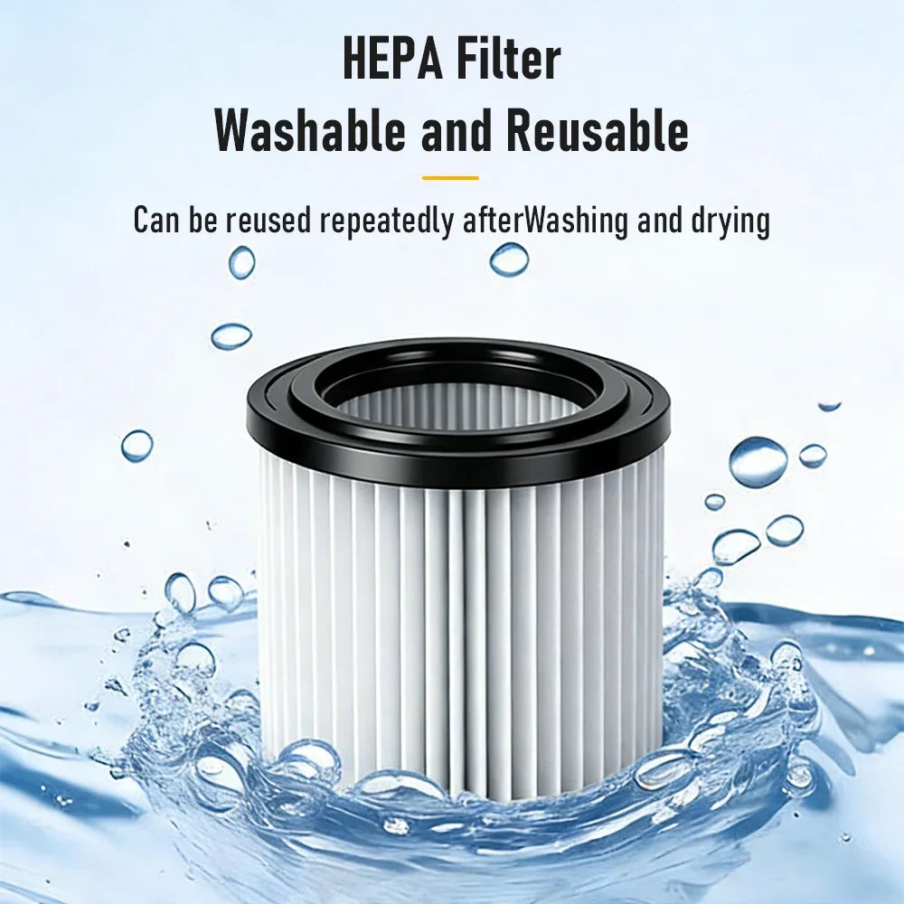 22L High-Power Vacuum Cleaner for Car Home Commercial Use Wet And Dry Large Suction Dust Collector Machine Shop Vacuum Bucket