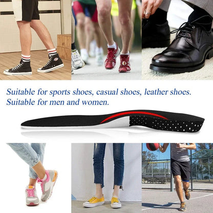 Orthopedic Insoles Memory Foam Cushion Gel Insole Silicone Arch Support Pads Sport Shoe Pad Soft Running Insert