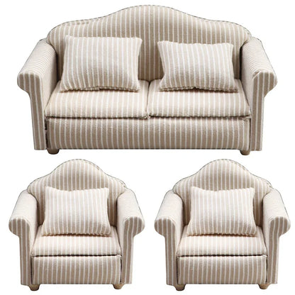 1:12 Mini Cute Dolls Sofa Pillows Set Simulation Dollhouse Furniture Toys Miniature Doll House Accessories Children Toys Gift