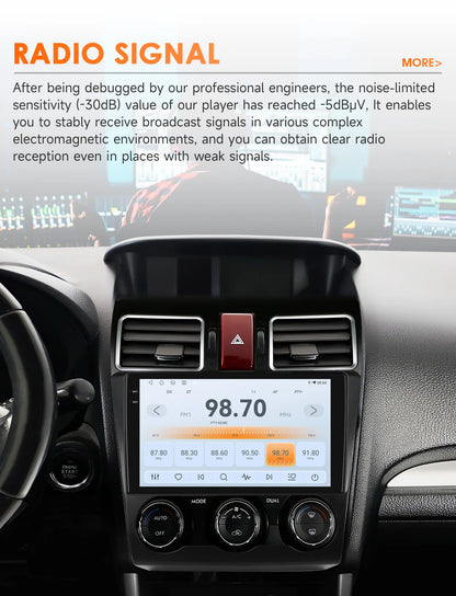 Hizpo Car Intelligent Systems For Subaru Forester WRX and STI XV Crosstrek Impreza 2015 2016 - 2018 Stereo GPS Navi 2din Carplay