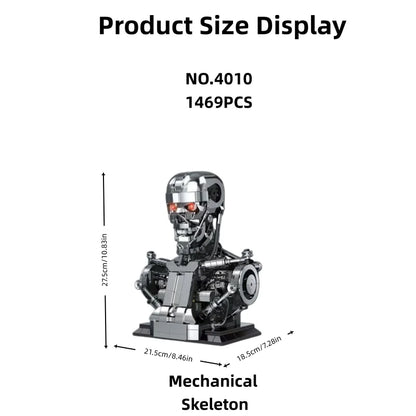1469PCS Mechanical Skeleton Building Block Toy Ornament, Cool, Family Gathering Assembly Game and Study Collection, Holiday Gift