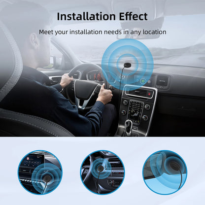 Portable Car DAB/DAB+ Radio Adapter FM Transmitter, ∞ Presets, HD Display, Instant Upgrade, Crystal Clear Sound for All Vehicles