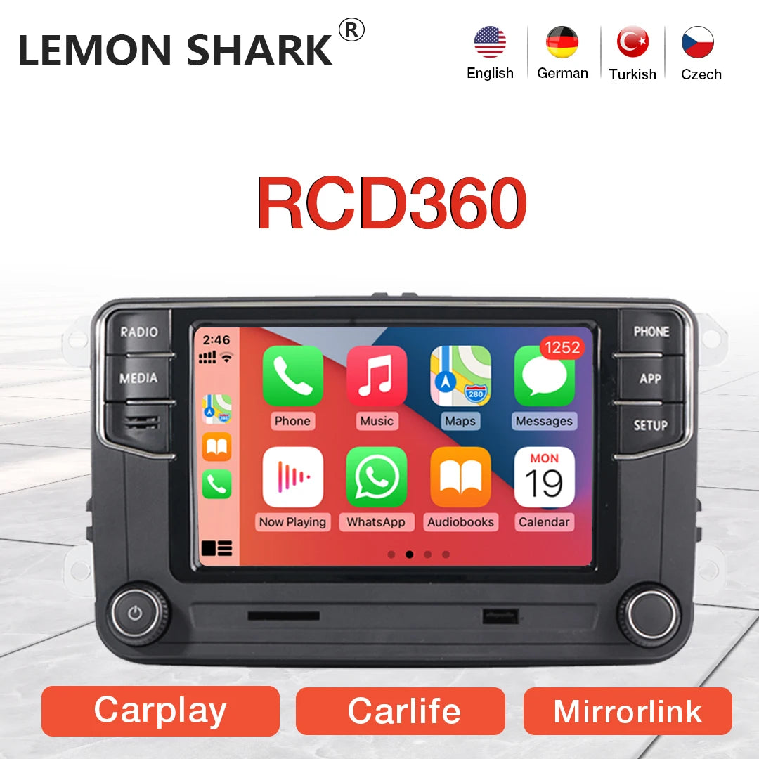 Desay RCD360 Carplay Car Radio 17G035280 MirrorLink MIB Auto radio for VW PQ Polo Golf Passat B6 B7 Jetta MK5 MK6 Eos Bettle