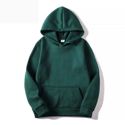 Men's autumn and winter new color solid color multi color optional hooded sweatshirt+pants fashionable casual sports set s-3XL