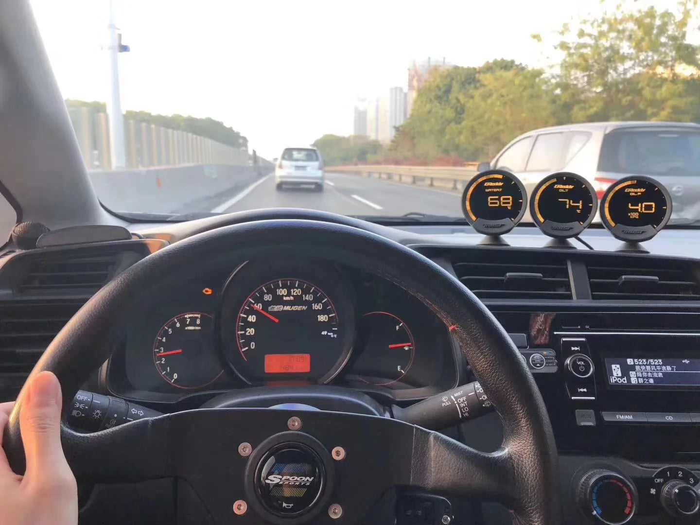 Greddi Sirius 7 Colors LCD Head Up Display Boost Water&Oil Temp Oil Press RPM Fuel Pressure Air-fuel ratio EGT Gauge  ﻿