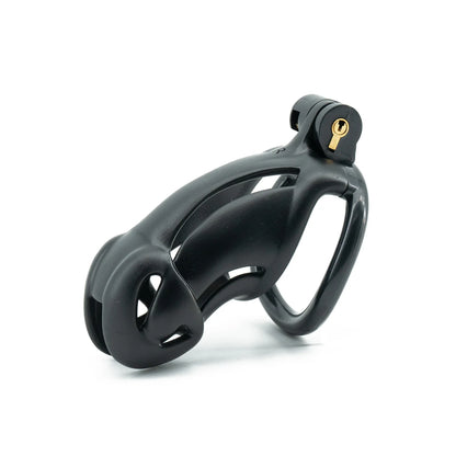 Black Curved Ring Cuckold Male Chastity Device Long Plastic Cock Cage Penis Lock Sex Toys for Men