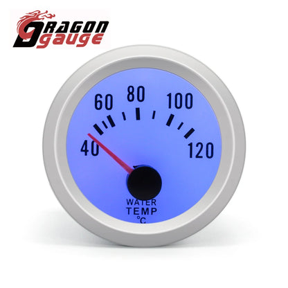 52mm (2 Inch) Car Modification Pointer Boost Water Temp Oil Temperature Meter Pressure Voltage Gauge Blue Backlight