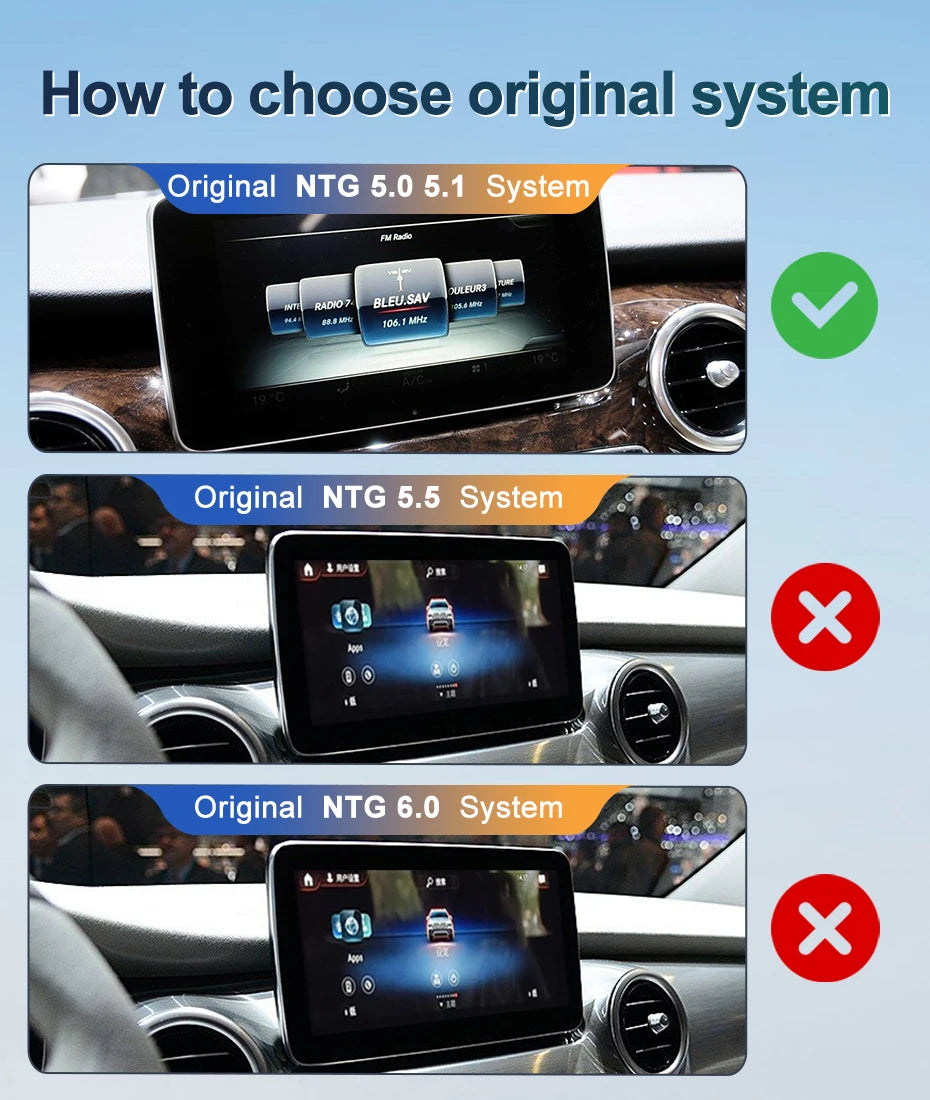 STWEINew Car Multimedia Wireless Android AUTO CarPlay 10.25 12.3inch Screen For Mercedes Benz V Class W447 V250 V260 V350 Screen