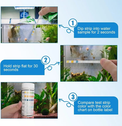 New Swimming Pool Aquarium Water PH Test Strips Aquarium Test Strip Freshwater Water Quality Fish Tank Test Strip PH Quality Kit