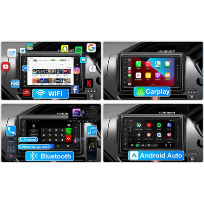 7" 4-64GB For Toyota Kluger 2007-2013 Car Stereo Radio Wireless Apple Carplay Android Auto Head Unit FM GPS BT