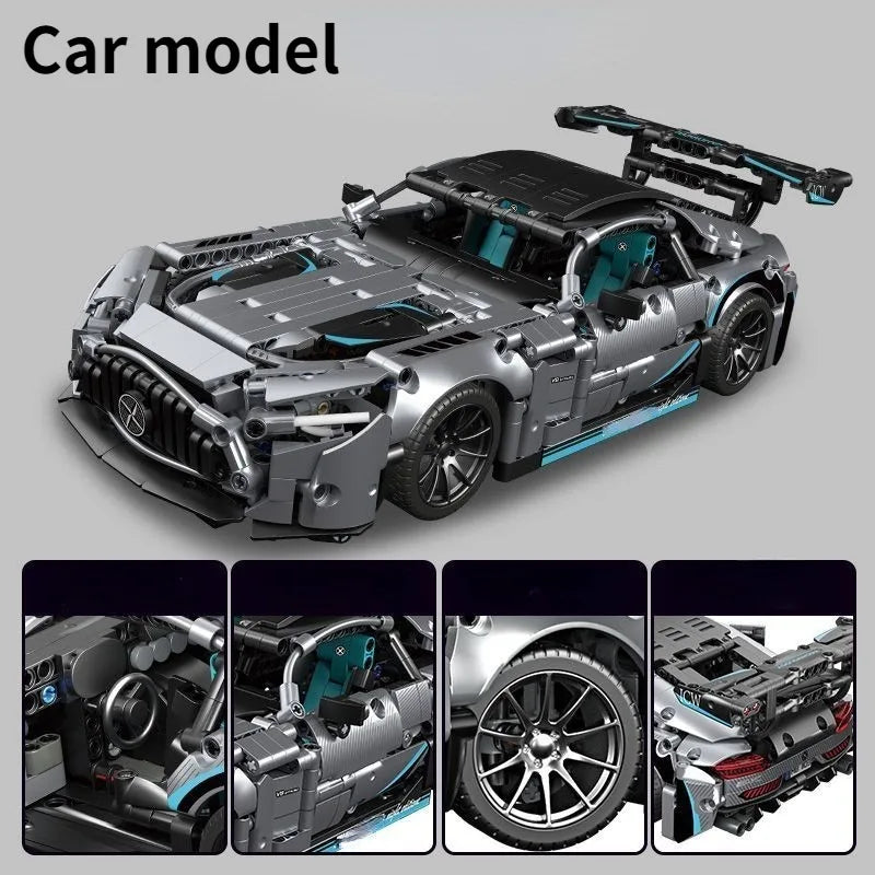 1:14 Sports Car RC Toy Car Building blocks Toy Birthday Gift MOC Sports Car Model Birthday Gift (1466+ particles)