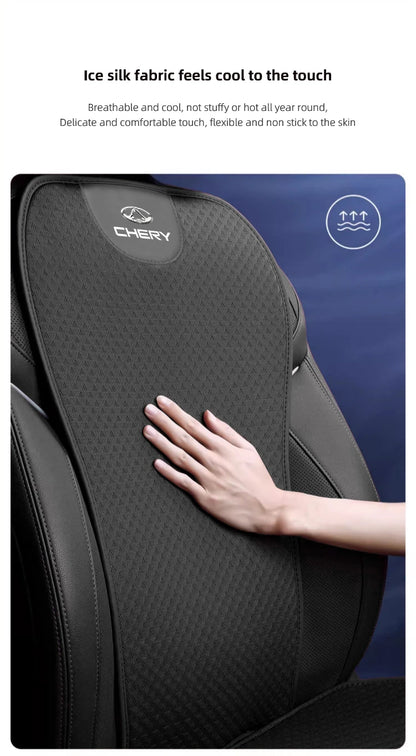 Car Seat Pad Backrest Mat Ice Silk Flax Seat Cushion Covers For Chery Tiggo 7 Pro 8 4 5 3 2 T11 5X Amulet Fora QQ IQ Fulwin