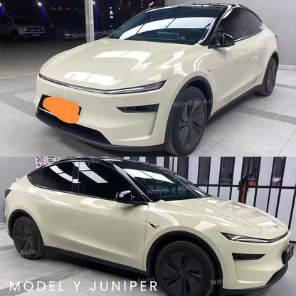 Hidden Roof Vinyl Wrap For Tesla Model 3 Highland 2024 Strip Film Trim Cover Black Y Juniper Floating Roof Sticker Accessories
