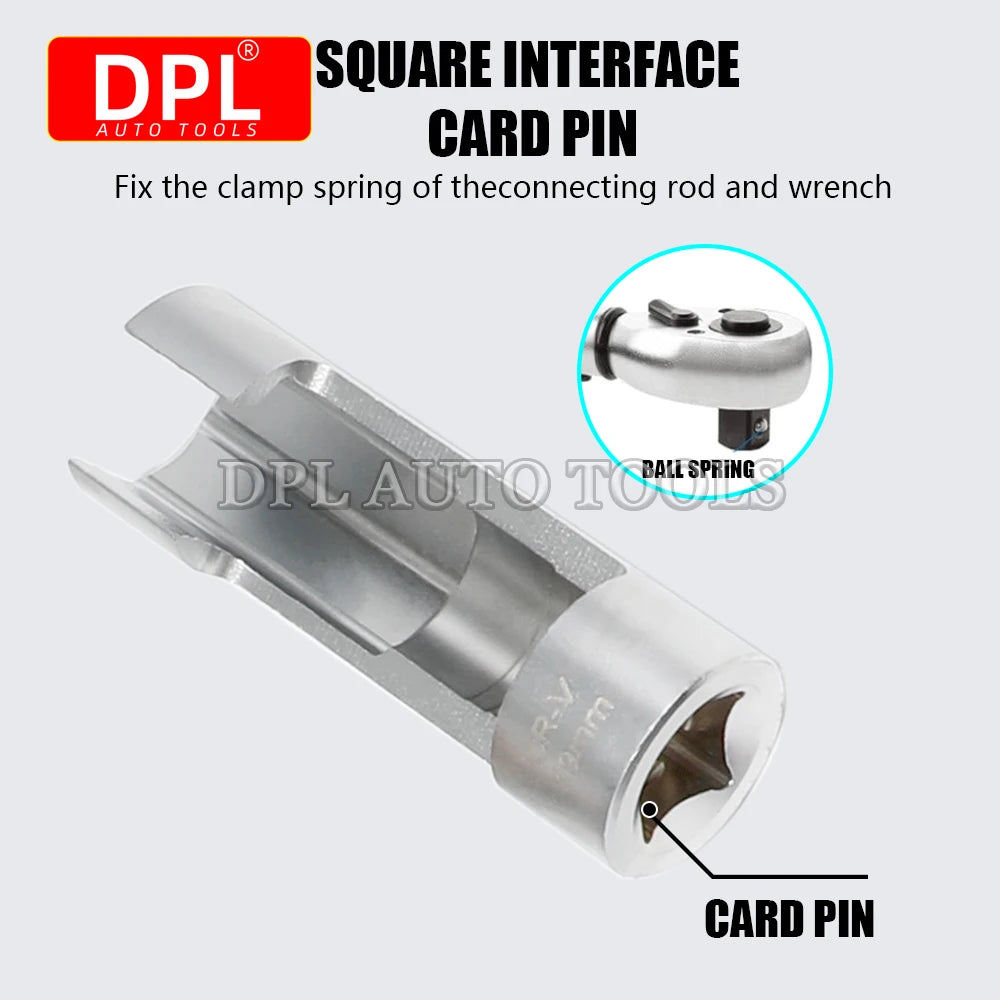 14Pcs/set 8mm To 22mm 3/8" 1/2" Fuel Line Socket Wrench Union Nut Socket Open Oil Pipe Removal Sleeve Car Repairing Tools